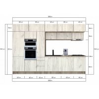 Bucatarie ZONE 360 FRONT PAL K002 / decor  K001